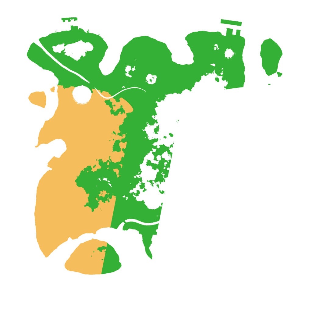 Biome Rust Map: Procedural Map, Size: 3000, Seed: 9516823