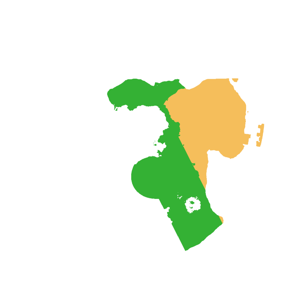 Biome Rust Map: Procedural Map, Size: 2000, Seed: 49776239
