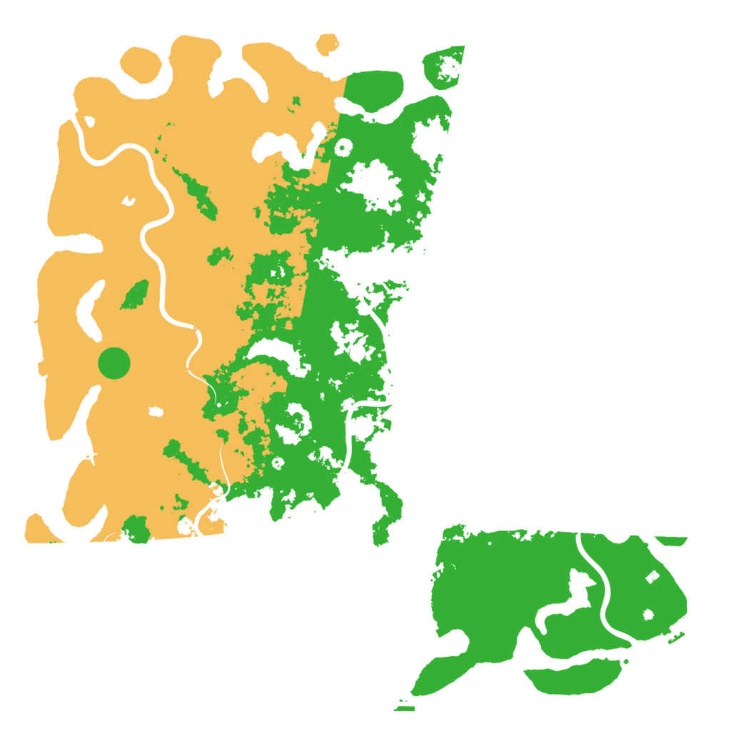Biome Rust Map: Procedural Map, Size: 6000, Seed: 19797086