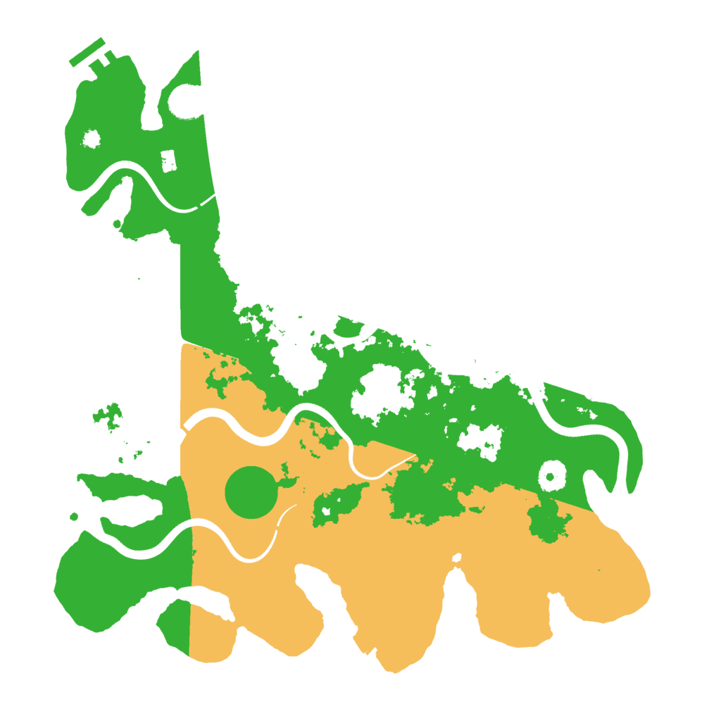 Biome Rust Map: Procedural Map, Size: 3600, Seed: 1086