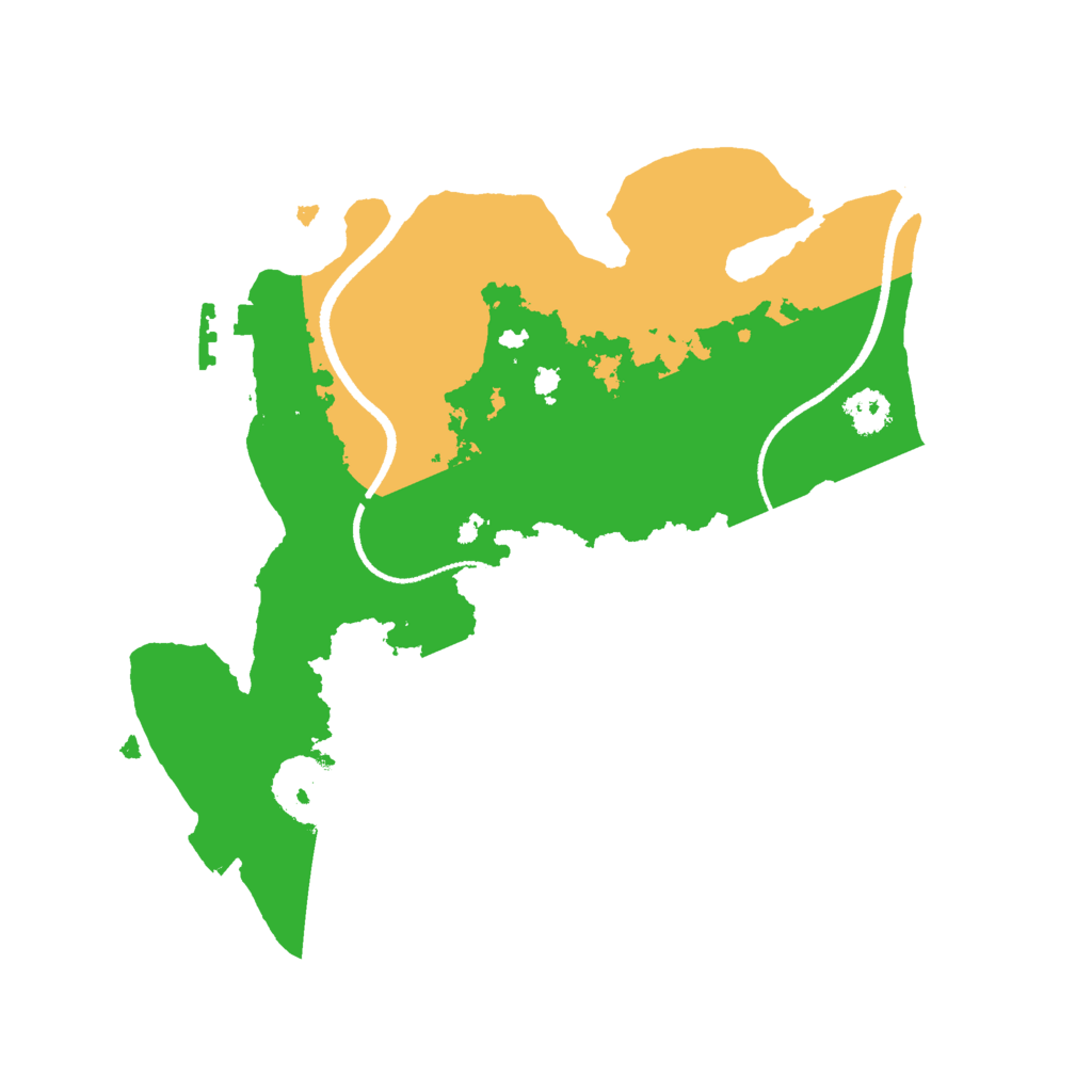 Biome Rust Map: Procedural Map, Size: 2500, Seed: 204134357