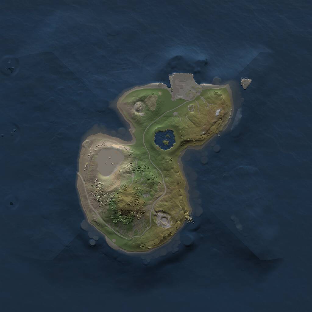 Rust Map: Procedural Map, Size: 1500, Seed: 1489532396, 1 Monuments