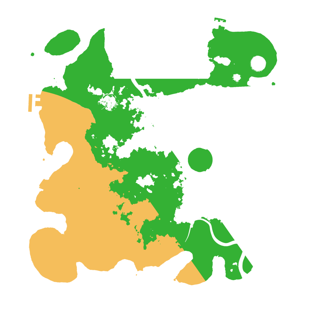 Biome Rust Map: Procedural Map, Size: 3600, Seed: 1077