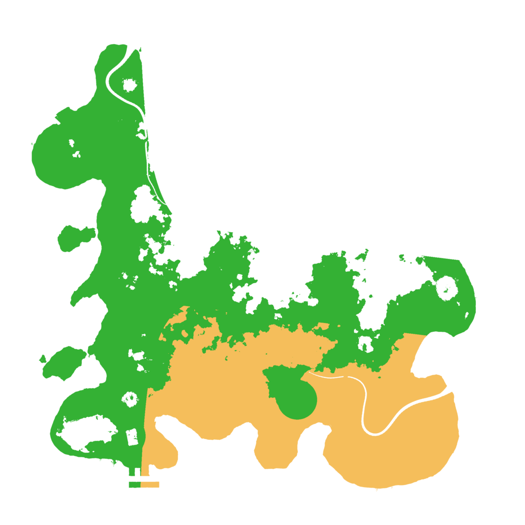 Biome Rust Map: Procedural Map, Size: 3500, Seed: 2019261311