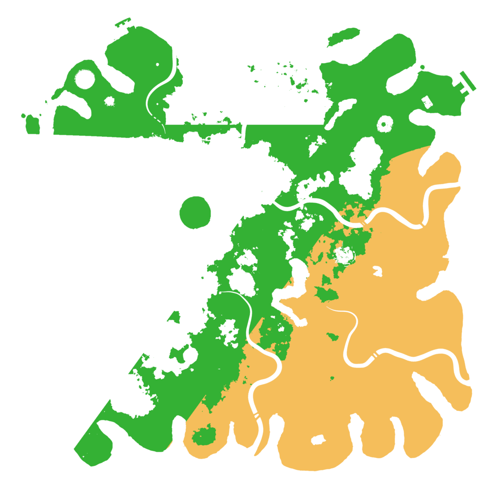 Biome Rust Map: Procedural Map, Size: 4500, Seed: 874060601