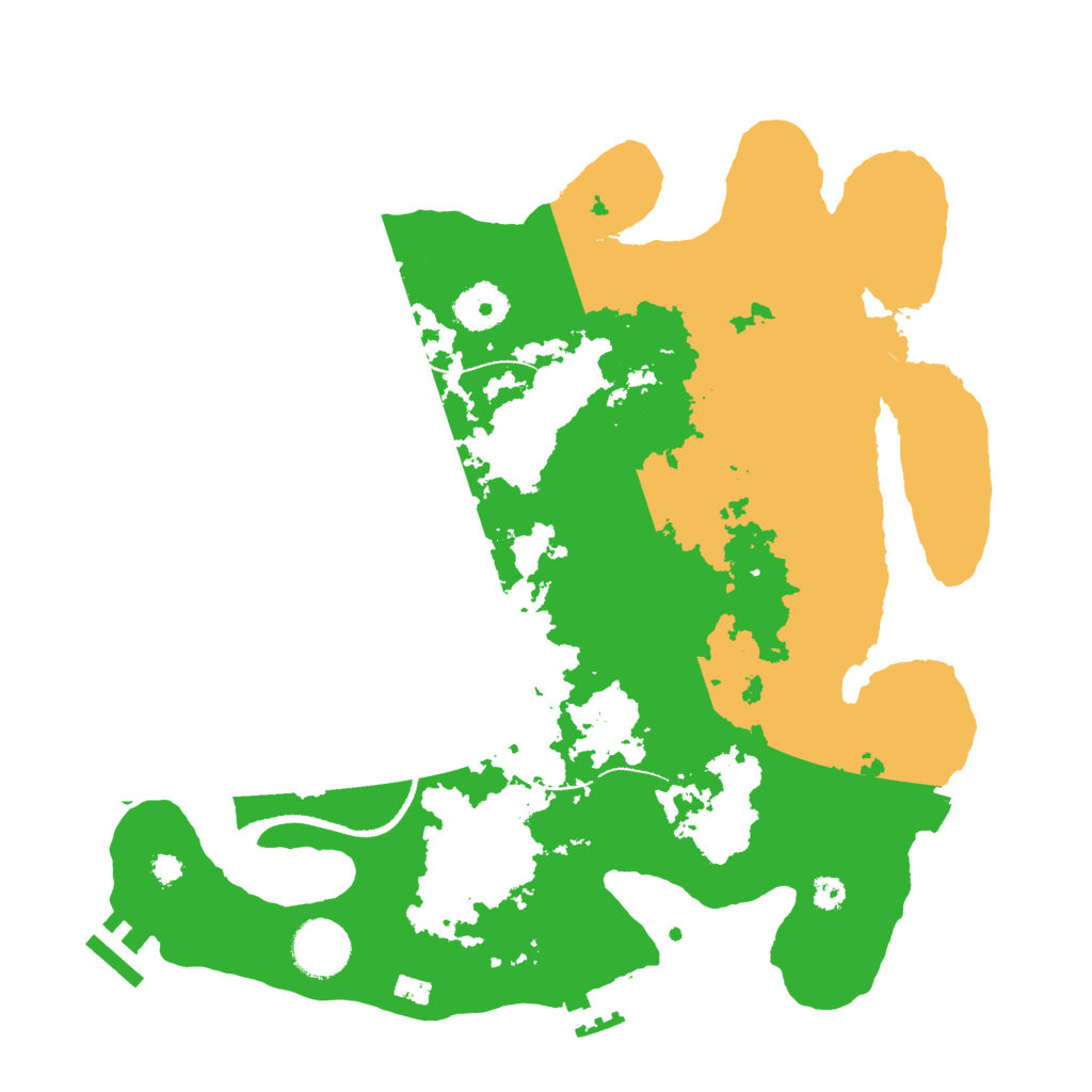 Biome Rust Map: Procedural Map, Size: 3300, Seed: 24584