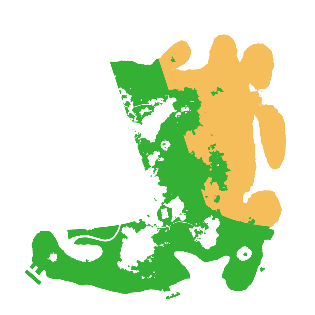 Biome Rust Map: Procedural Map, Size: 3300, Seed: 24584