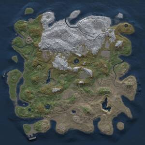 Thumbnail Rust Map: Procedural Map, Size: 4253, Seed: 1547065589, 16 Monuments