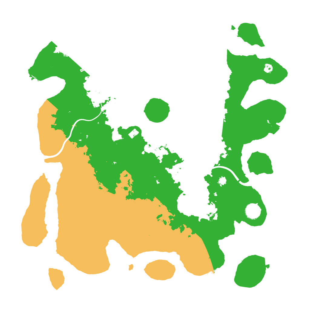 Biome Rust Map: Procedural Map, Size: 3500, Seed: 671860908