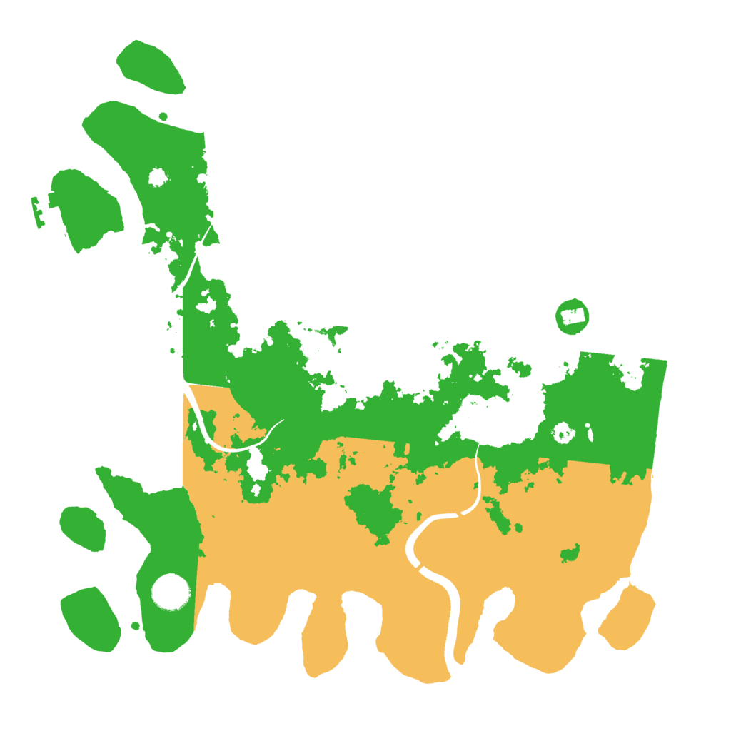 Biome Rust Map: Procedural Map, Size: 3500, Seed: 748482100