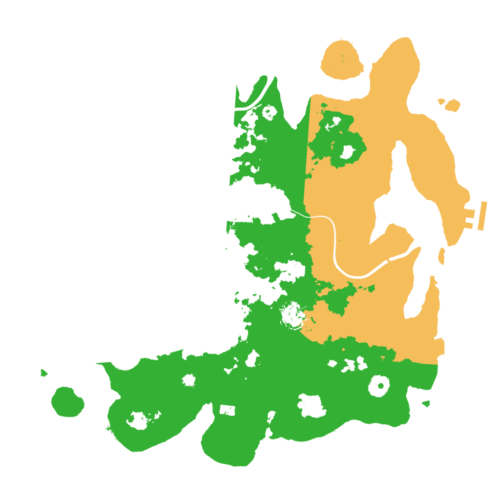 Biome Rust Map: Procedural Map, Size: 3500, Seed: 597763776