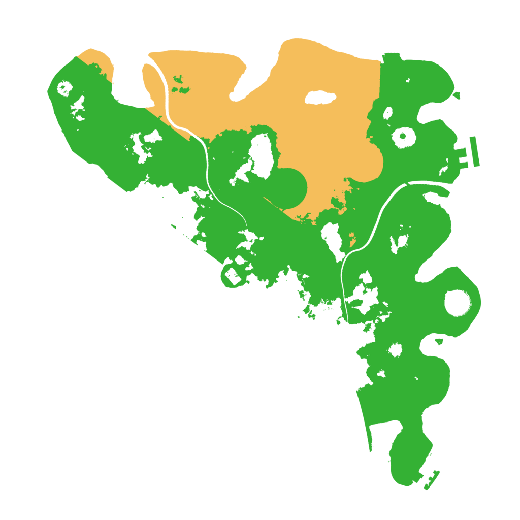 Biome Rust Map: Procedural Map, Size: 3500, Seed: 284681356