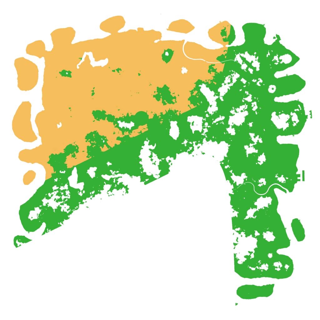 Biome Rust Map: Procedural Map, Size: 6000, Seed: 911911