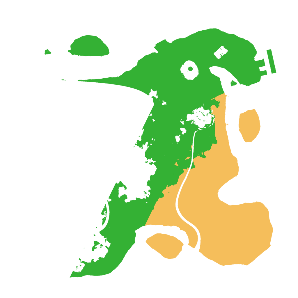 Biome Rust Map: Procedural Map, Size: 2500, Seed: 2024