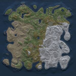 Thumbnail Rust Map: Procedural Map, Size: 4250, Seed: 560091, 16 Monuments