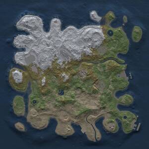 Thumbnail Rust Map: Procedural Map, Size: 3800, Seed: 959310428, 13 Monuments