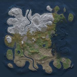 Thumbnail Rust Map: Procedural Map, Size: 3800, Seed: 959310428, 15 Monuments