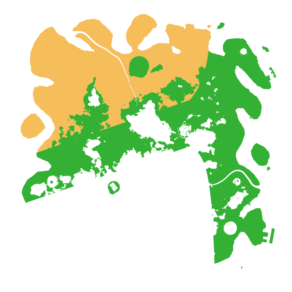 Biome Rust Map: Procedural Map, Size: 3900, Seed: 638201226