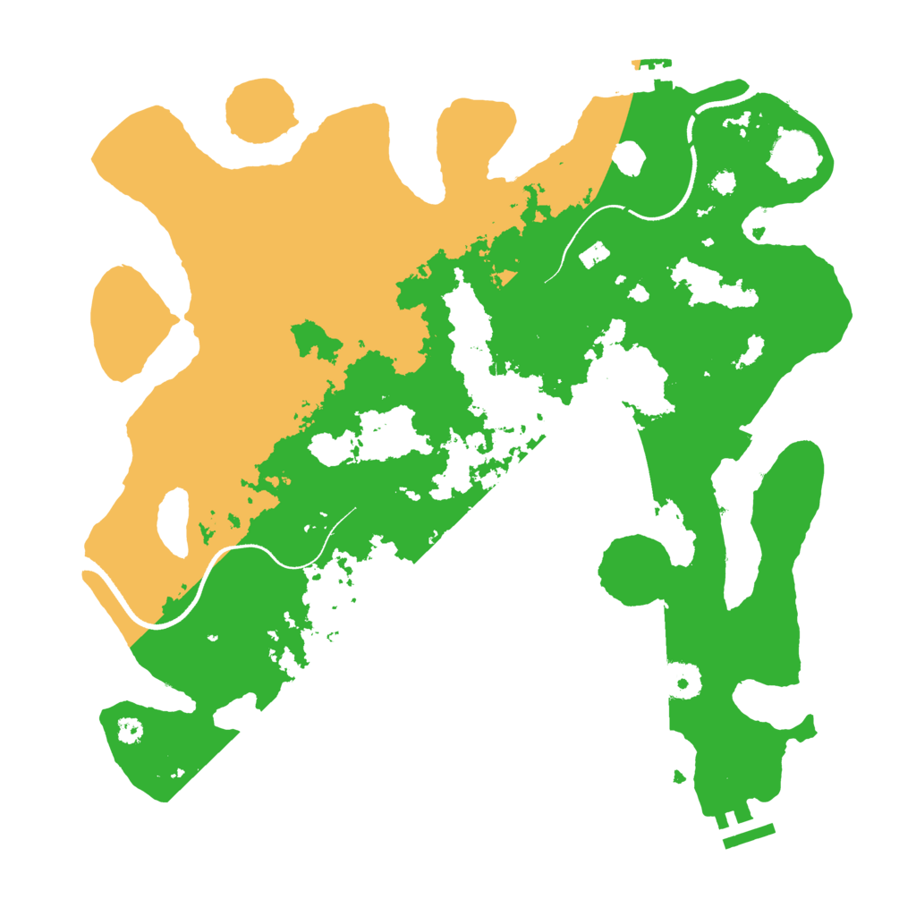 Biome Rust Map: Procedural Map, Size: 3500, Seed: 18099503