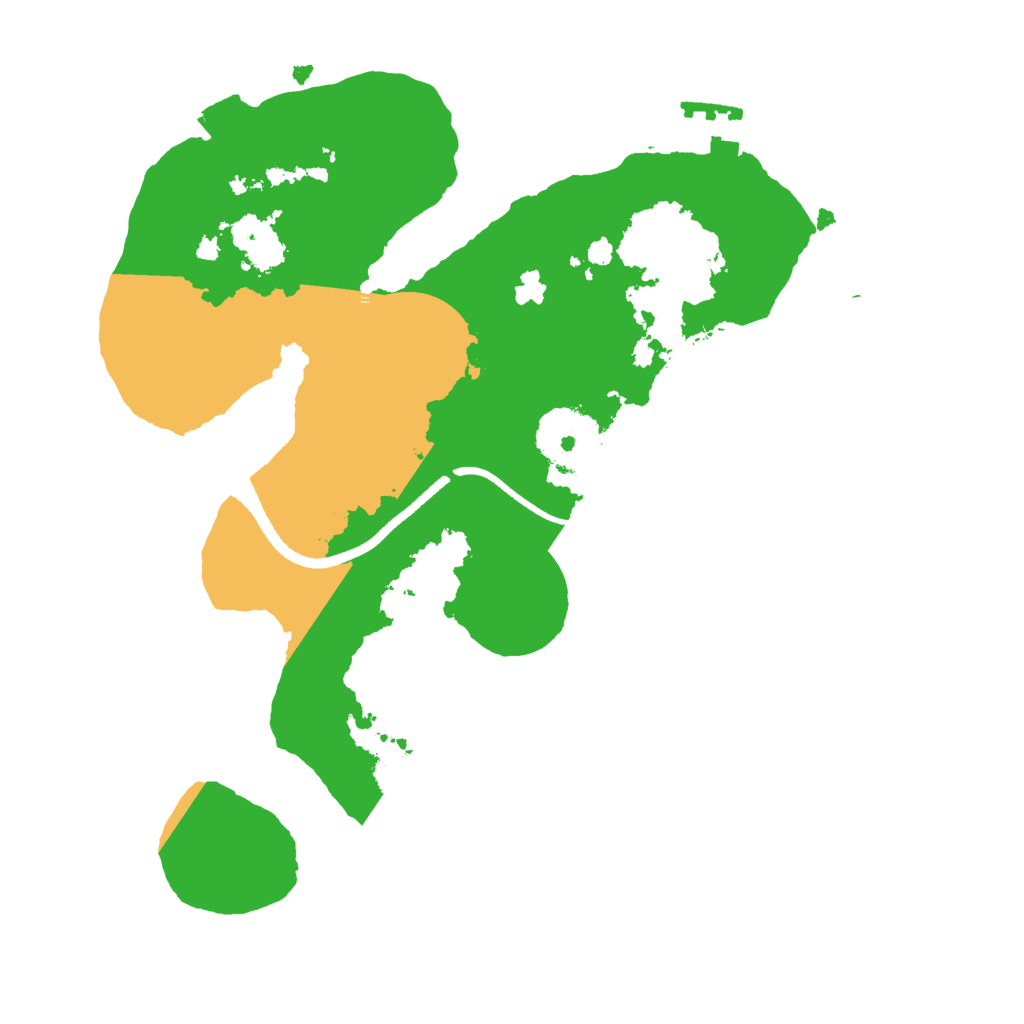 Biome Rust Map: Procedural Map, Size: 2500, Seed: 1524329313