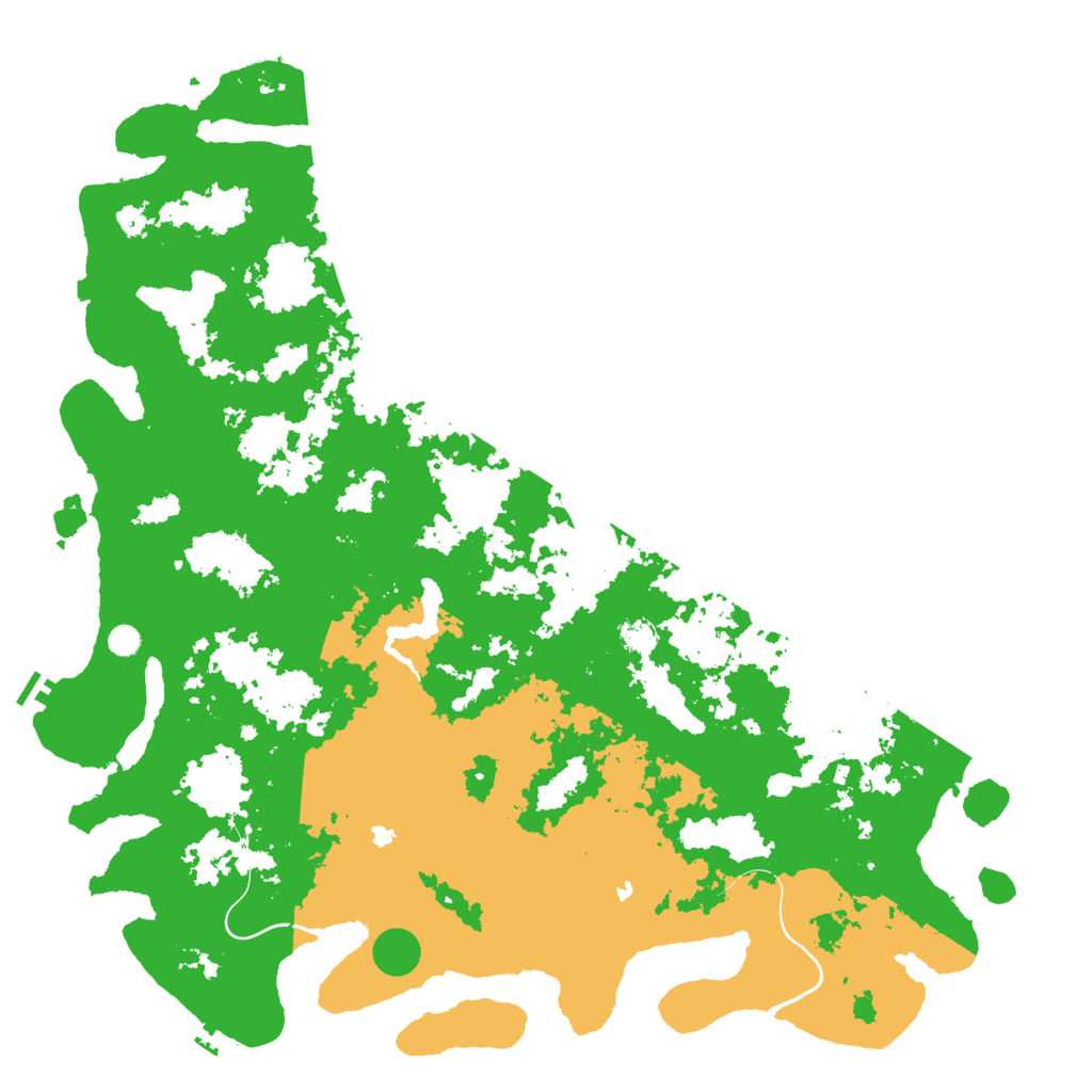 Biome Rust Map: Procedural Map, Size: 6000, Seed: 8739