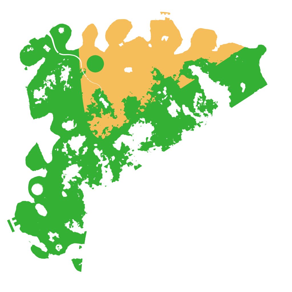 Biome Rust Map: Procedural Map, Size: 4500, Seed: 38563