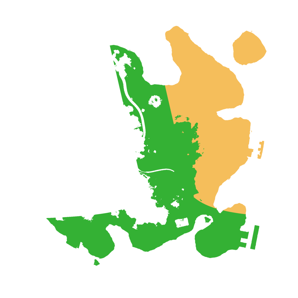 Biome Rust Map: Procedural Map, Size: 2500, Seed: 261242893