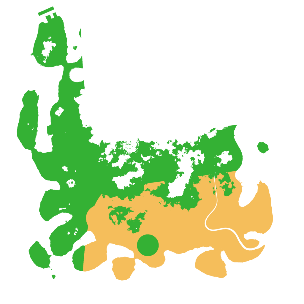 Biome Rust Map: Procedural Map, Size: 3700, Seed: 998120