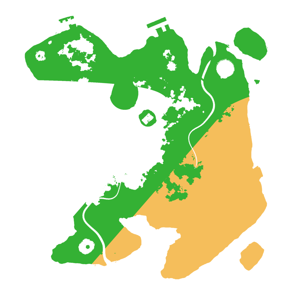 Biome Rust Map: Procedural Map, Size: 3000, Seed: 115873158