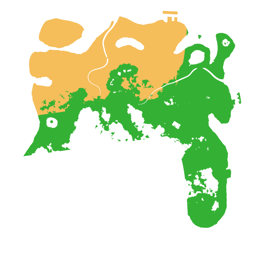 Biome Rust Map: Procedural Map, Size: 3500, Seed: 1156752782