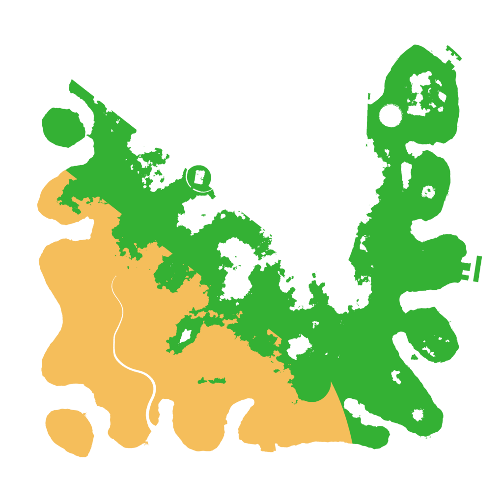 Biome Rust Map: Procedural Map, Size: 3900, Seed: 1151554156