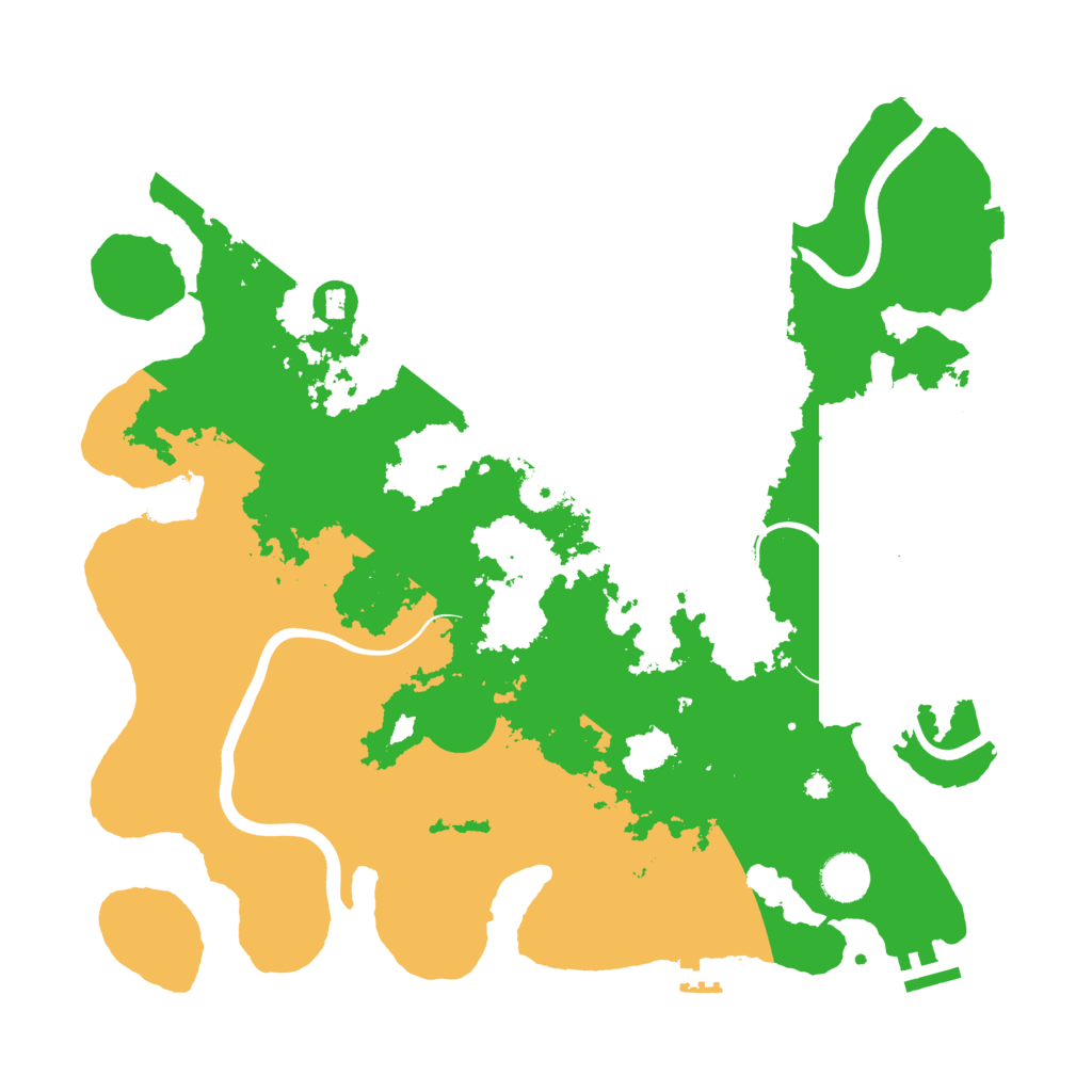 Biome Rust Map: Procedural Map, Size: 3900, Seed: 1151554156