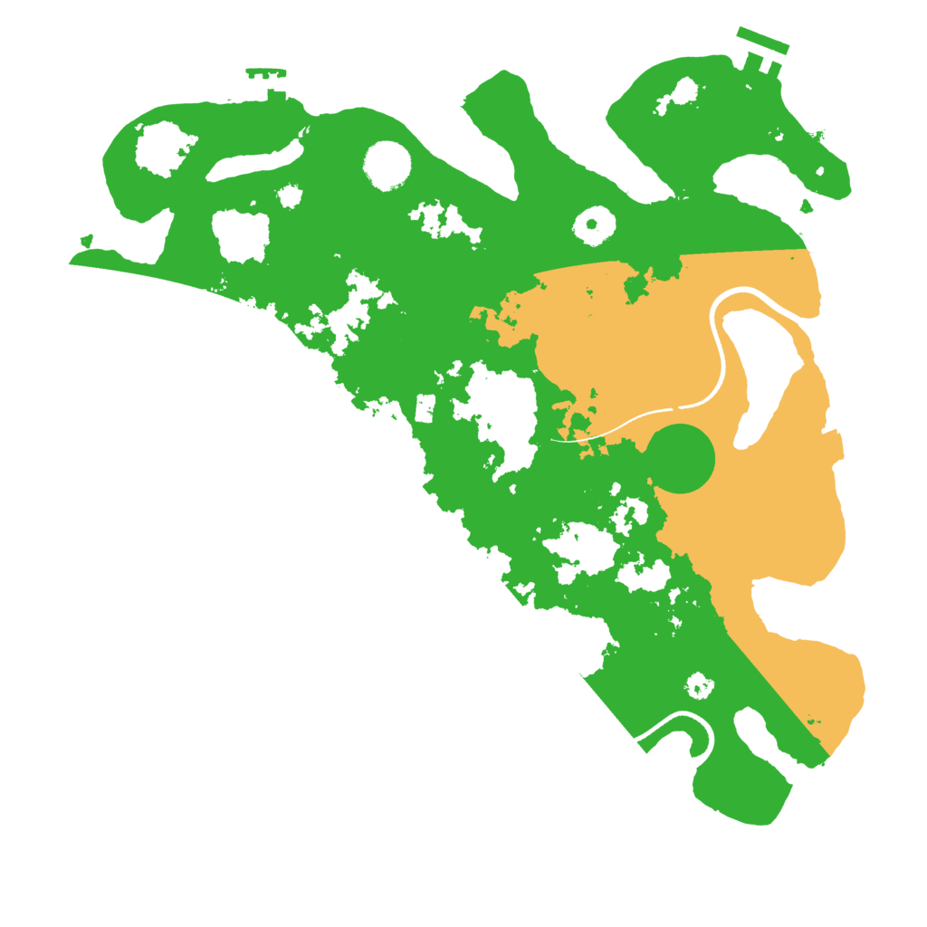 Biome Rust Map: Procedural Map, Size: 3500, Seed: 7230567