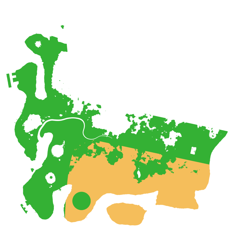 Biome Rust Map: Procedural Map, Size: 3500, Seed: 975134888