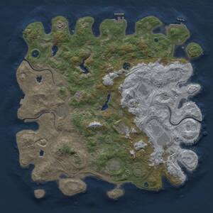 Thumbnail Rust Map: Procedural Map, Size: 4500, Seed: 1600954026, 15 Monuments