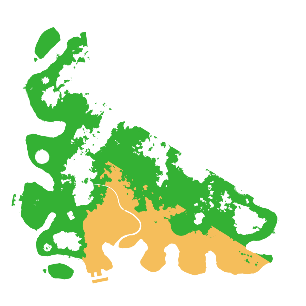 Biome Rust Map: Procedural Map, Size: 3850, Seed: 1001081634