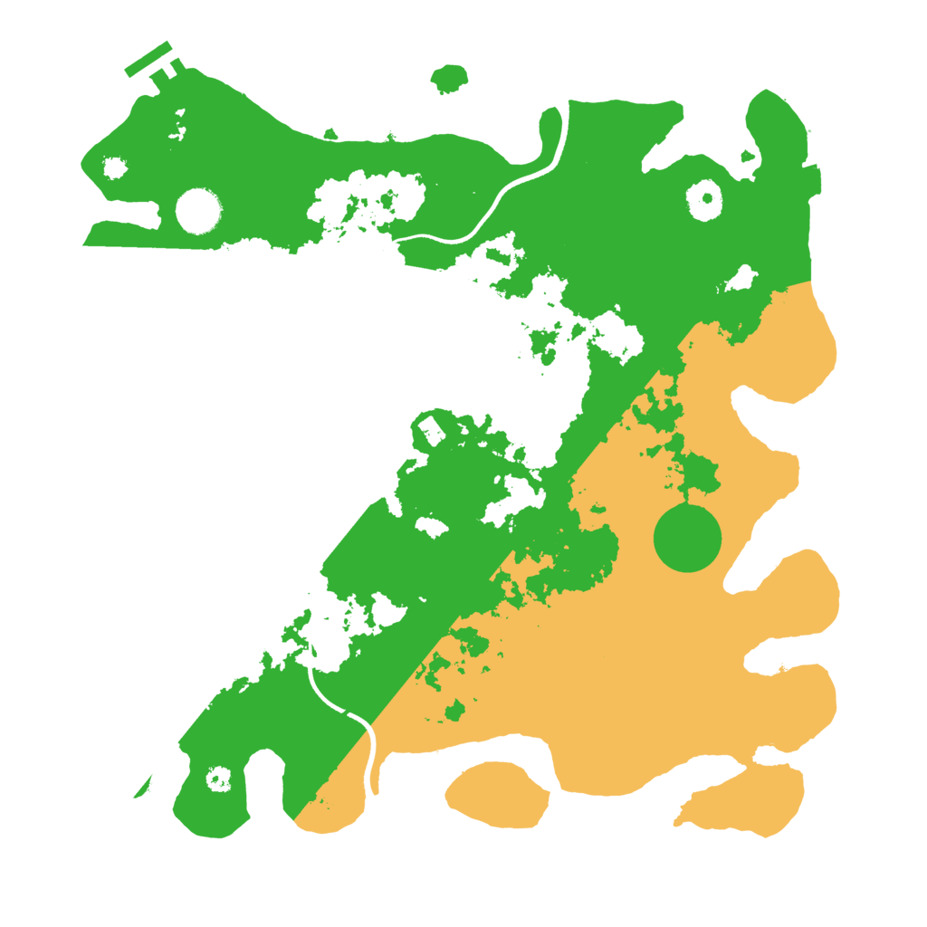 Biome Rust Map: Procedural Map, Size: 3600, Seed: 101024