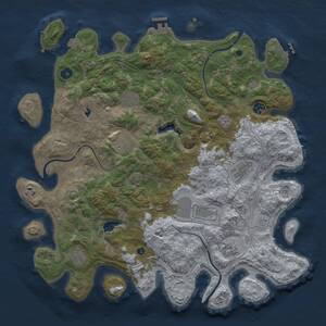 Thumbnail Rust Map: Procedural Map, Size: 4250, Seed: 1788051678, 15 Monuments