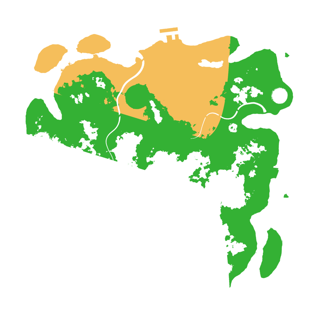 Biome Rust Map: Procedural Map, Size: 3500, Seed: 39540520