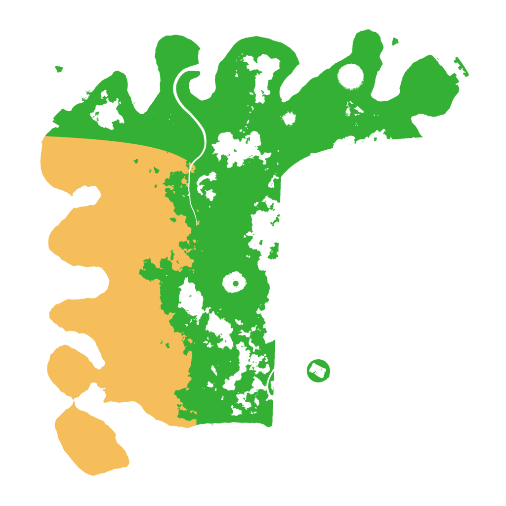 Biome Rust Map: Procedural Map, Size: 3500, Seed: 54549036