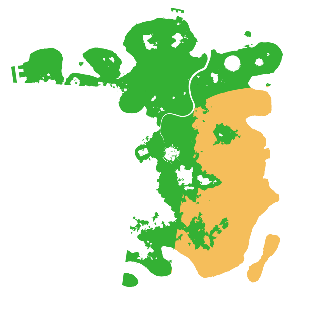 Biome Rust Map: Procedural Map, Size: 3500, Seed: 229713862