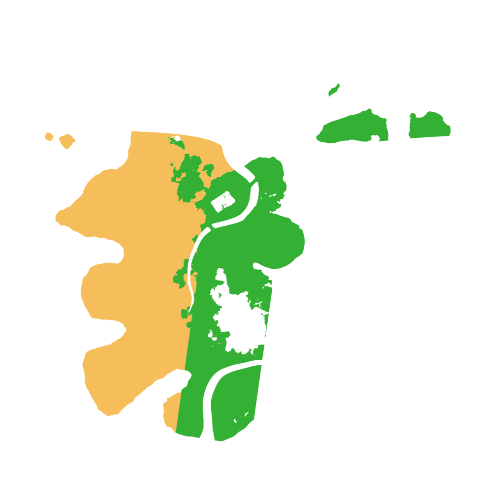 Biome Rust Map: Procedural Map, Size: 2500, Seed: 1789288020