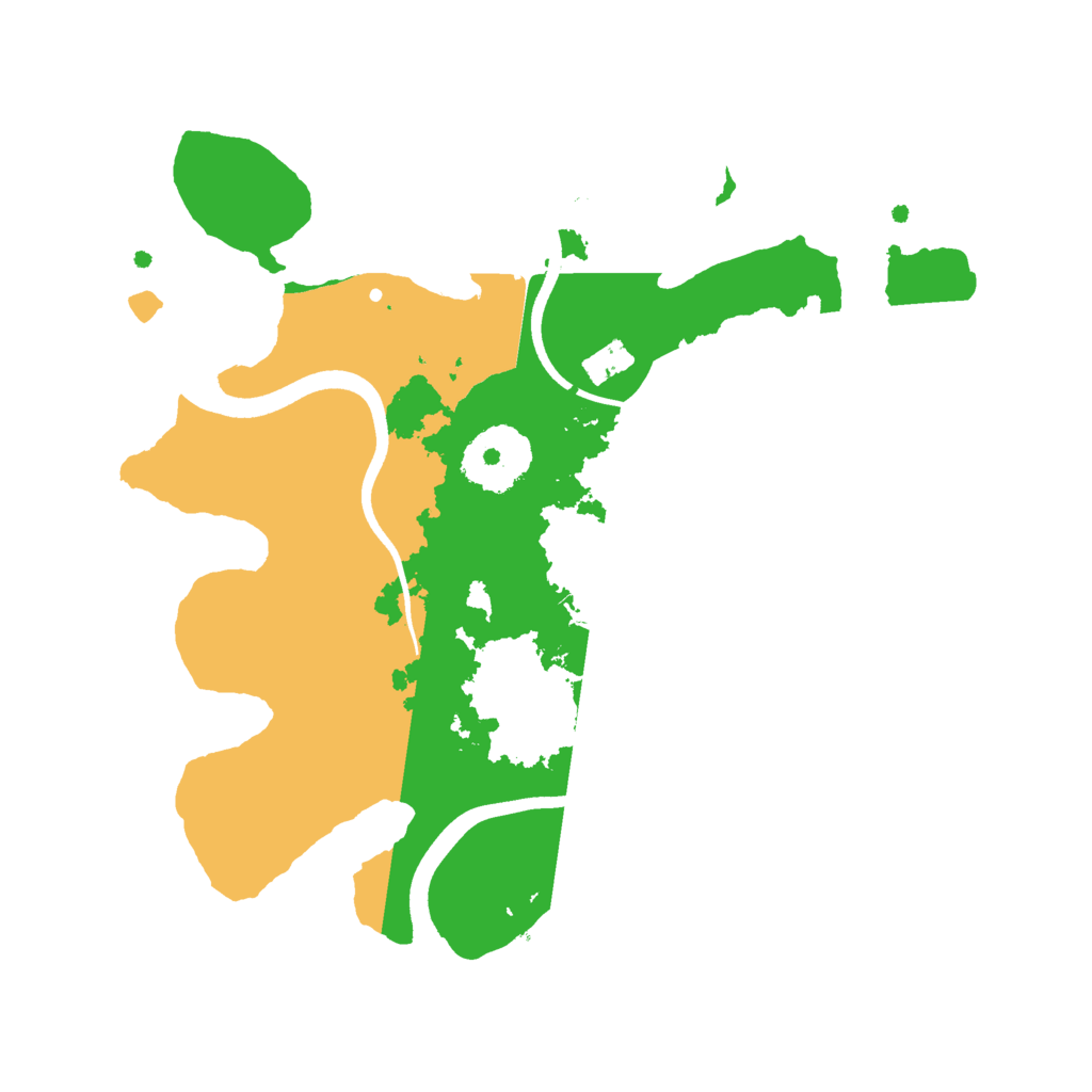 Biome Rust Map: Procedural Map, Size: 2500, Seed: 1789288020