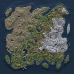 Thumbnail Rust Map: Procedural Map, Size: 4500, Seed: 569129828, 17 Monuments