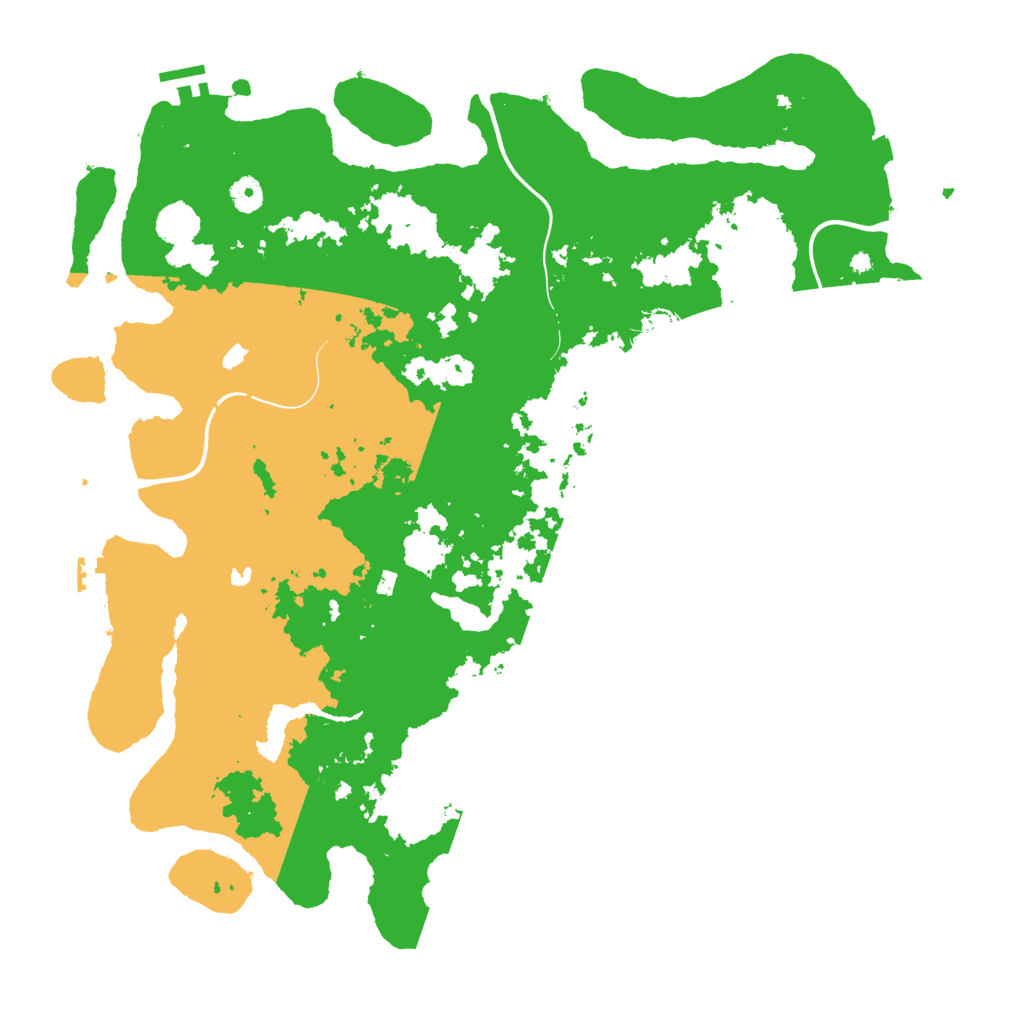 Biome Rust Map: Procedural Map, Size: 4500, Seed: 153418201