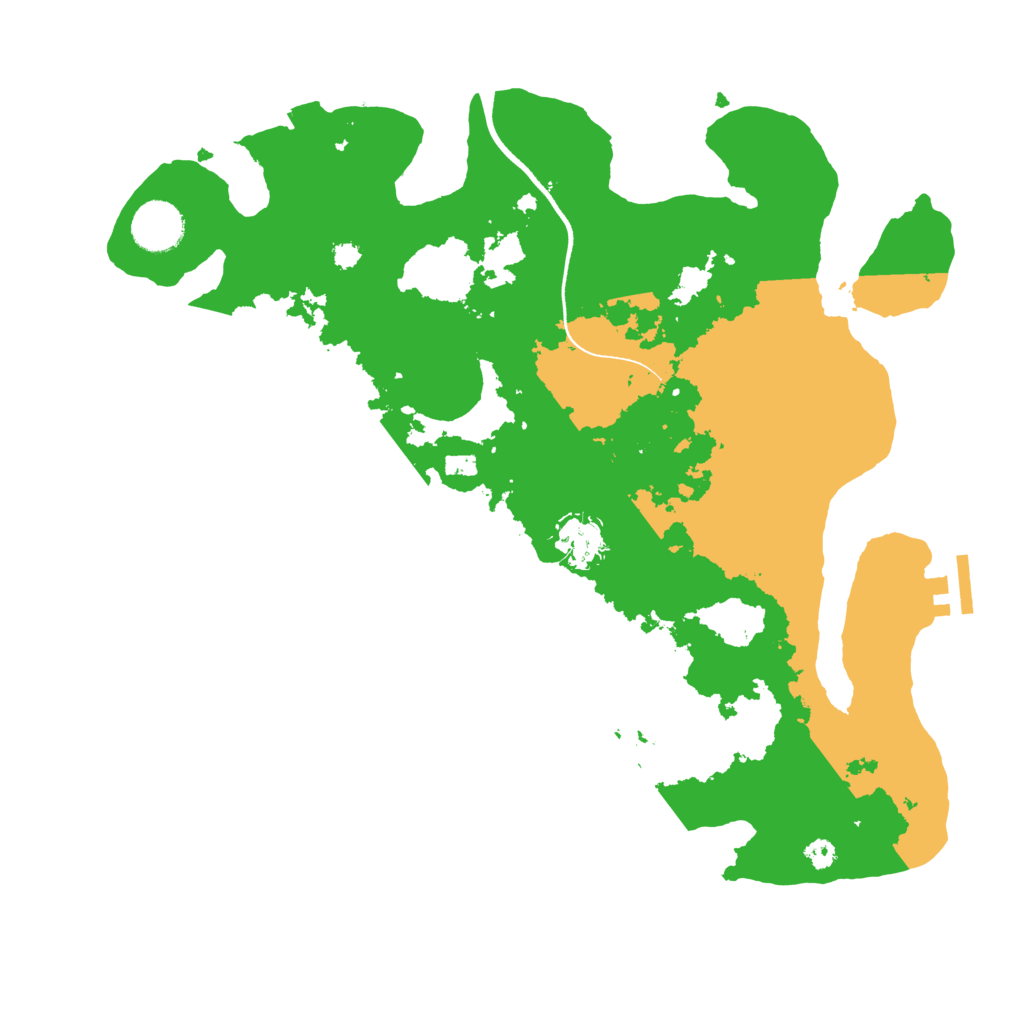 Biome Rust Map: Procedural Map, Size: 3500, Seed: 620338186