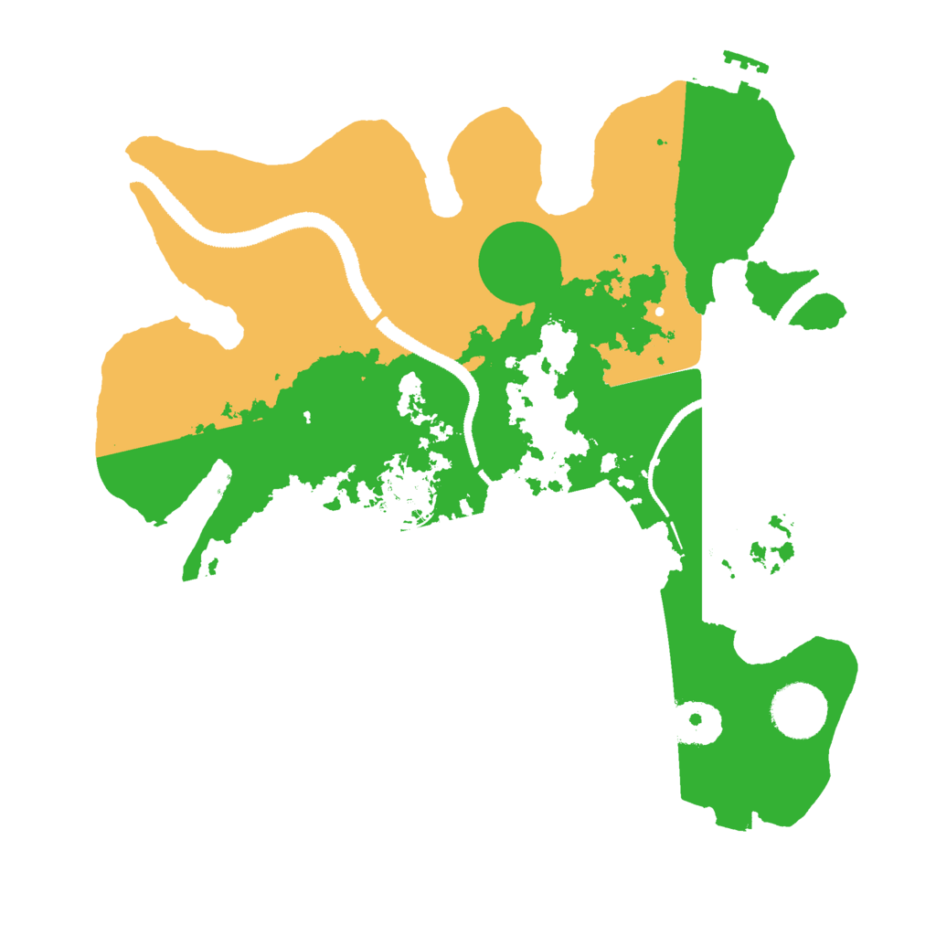 Biome Rust Map: Procedural Map, Size: 3000, Seed: 2096458117