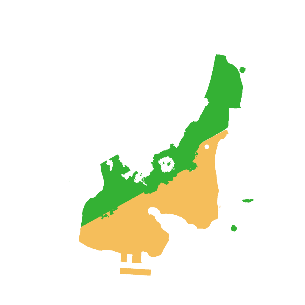 Biome Rust Map: Procedural Map, Size: 2000, Seed: 74631