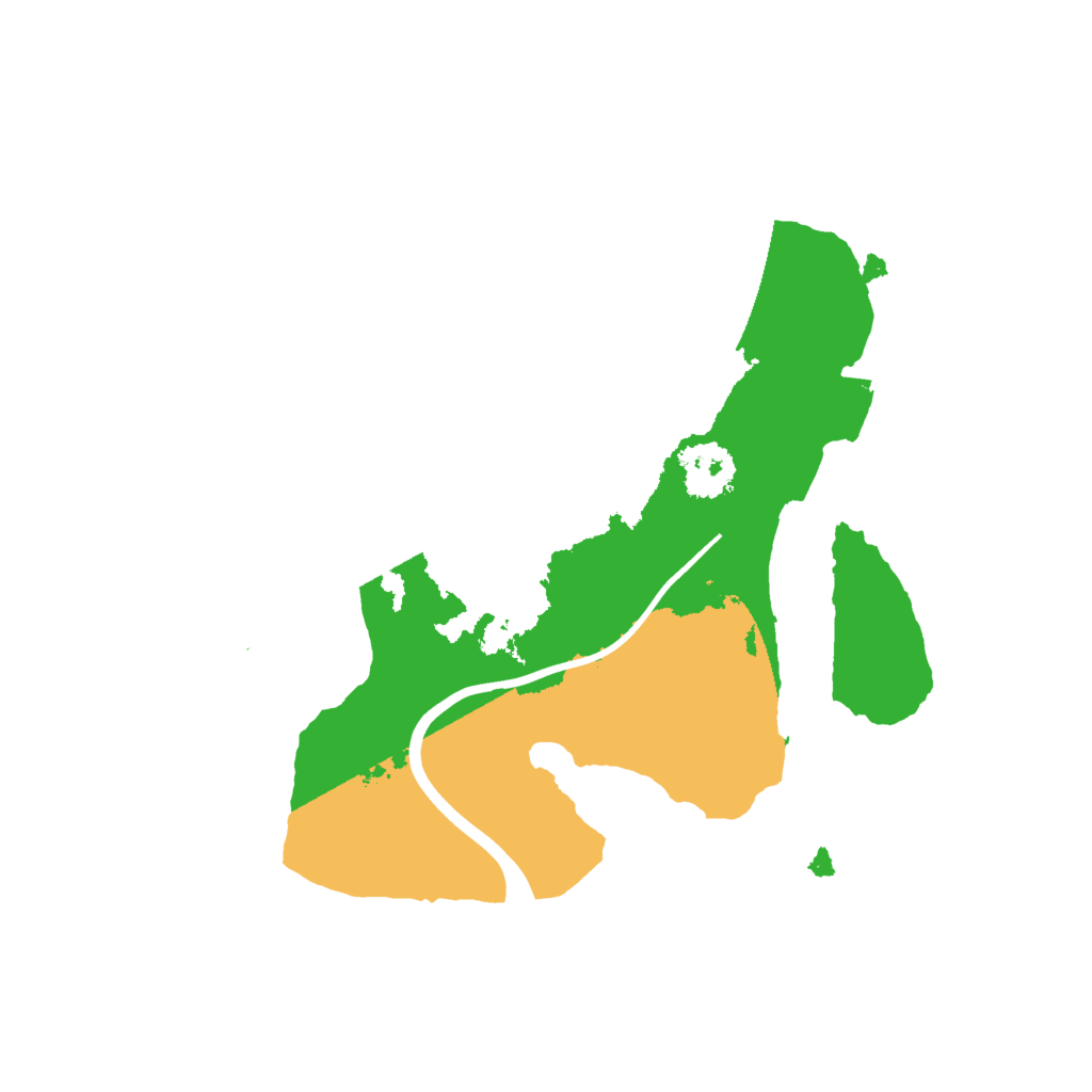 Biome Rust Map: Procedural Map, Size: 2000, Seed: 74631