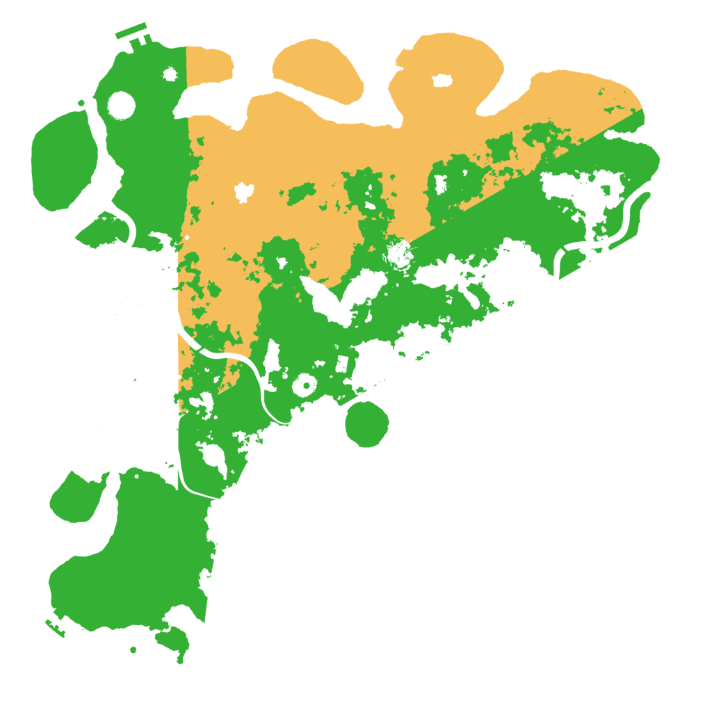 Biome Rust Map: Procedural Map, Size: 4500, Seed: 1222503480